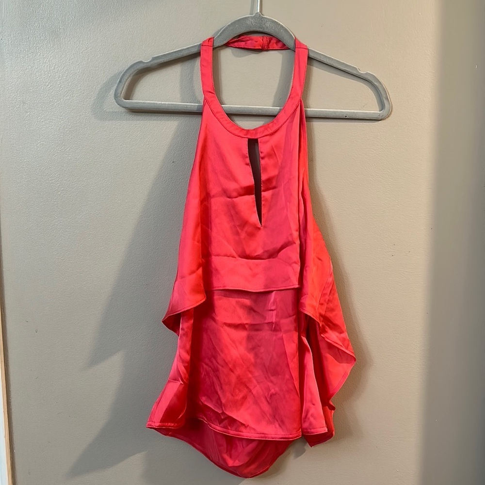 NWT Guess Pink Halter Top